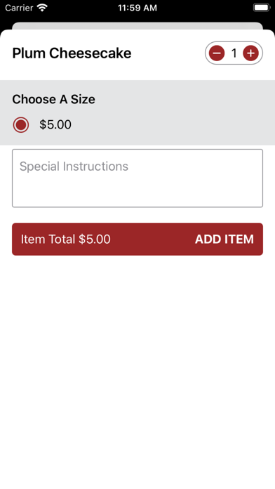 Take Eat Easy - Restaurant Screenshot