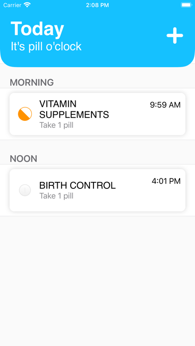 Screenshot #1 pour PILL - Medication Reminder App