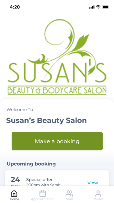 Susan’s Beauty Salon Screenshot