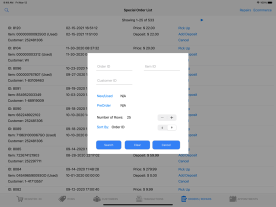ThunderPOS iPad screenshot 8 - Business app
