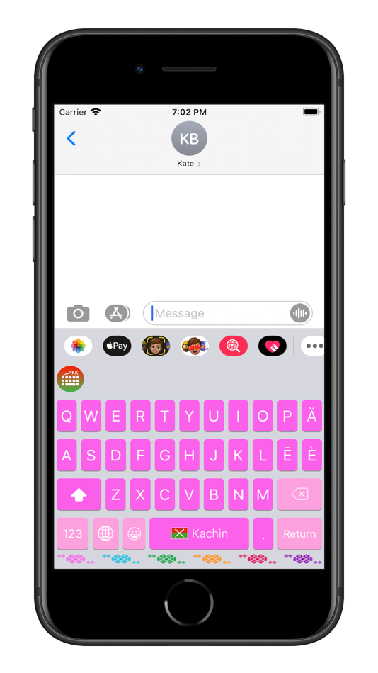#5. Kachin Keyboard (iOS) By: Ah Zau Marang