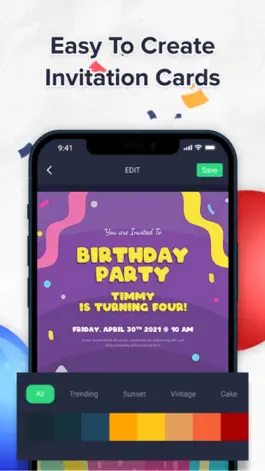 Game screenshot Birthday Card Maker - Editor apk
