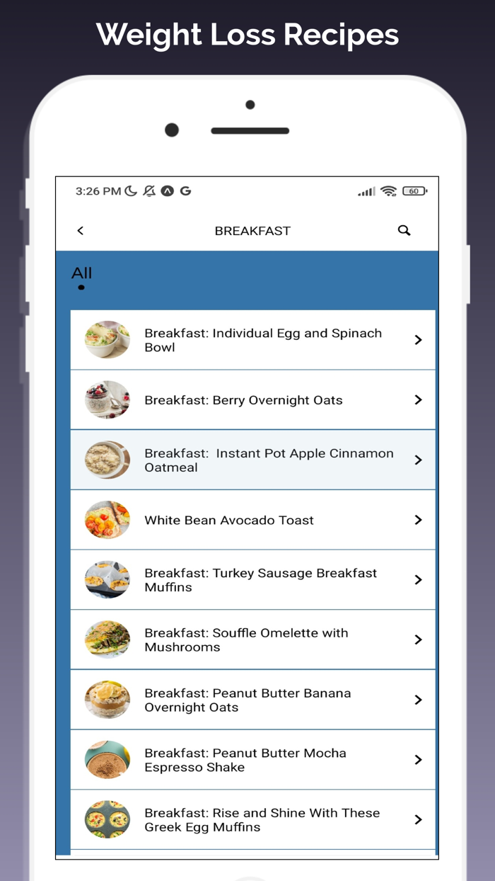 Weight Loss Recipes App