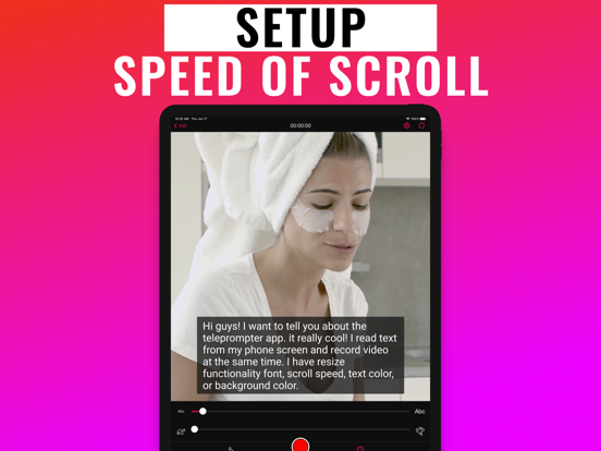 Teleprompter — Big Video Y Vu iPad screenshot 3 - Photo & Video app