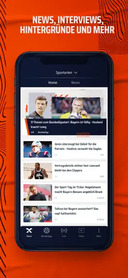 Game screenshot SPOX: Live, Sport, News, Video hack