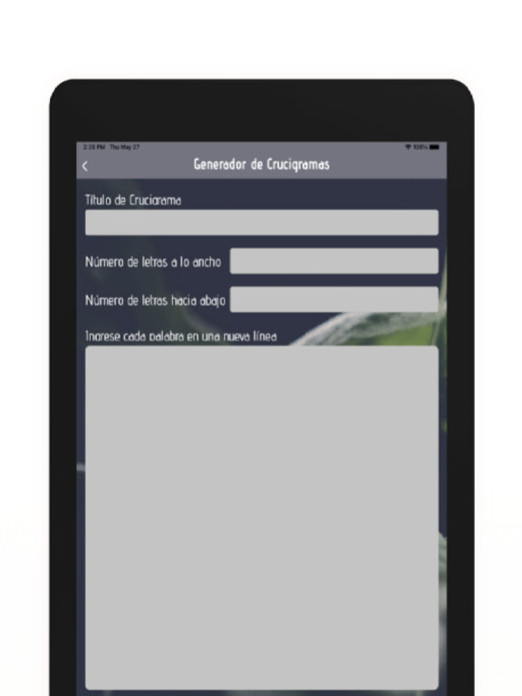Screenshot #5 pour Generador Crucigrama