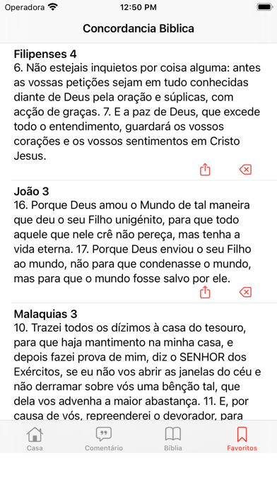 Concordância da Bíblia Screenshot