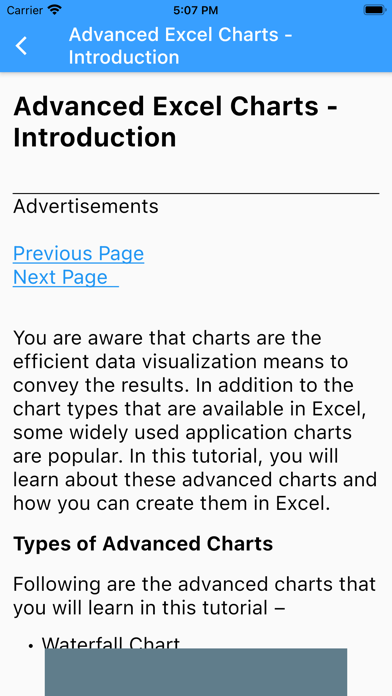 Screenshot #3 pour Advanced Excel Charts Tutorial