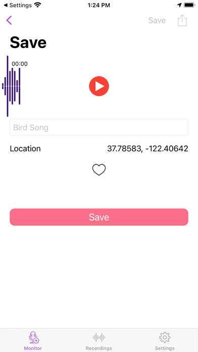 Screenshot #2 pour Bird Song: Record & Share