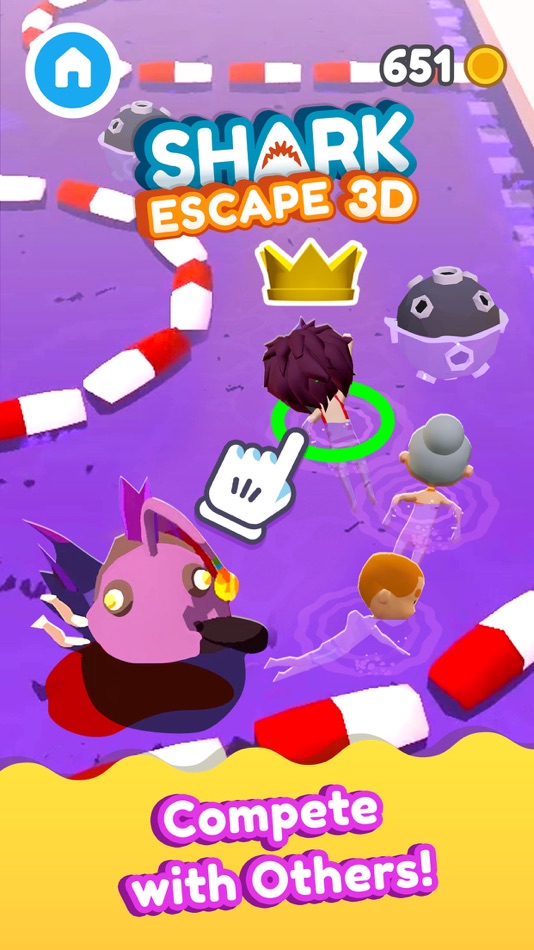 #1. Shark Escape 3D (iOS) Podle: APIX Educational Systems