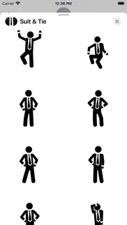 suit & tie animated emotes iphone screenshot 2