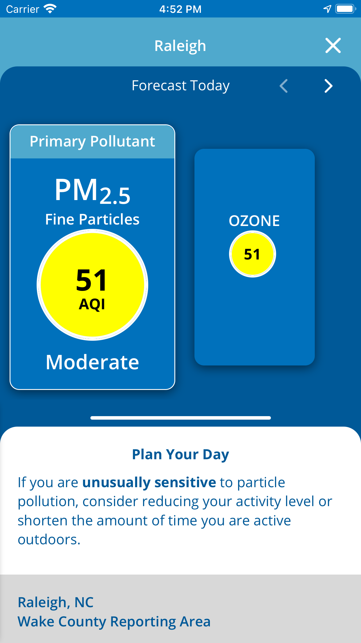 EPA AIRNow screenshot 3