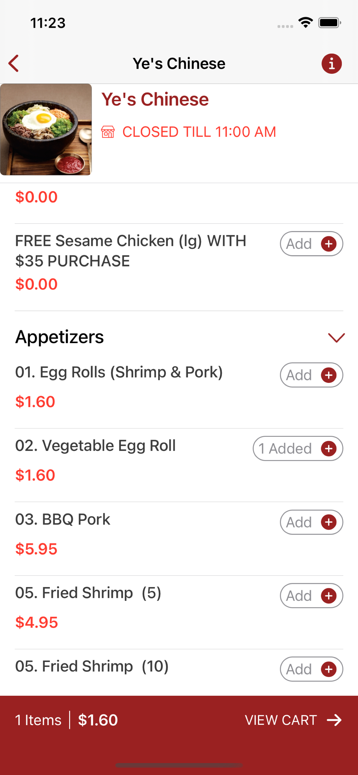 Ye's Chinese