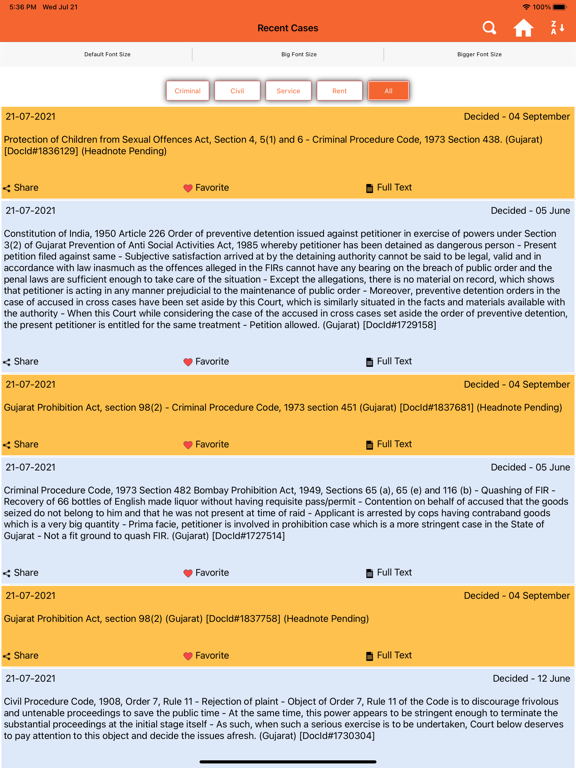 Screenshot #5 pour Gujarat Legal Reports