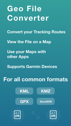 Geo File Converter - GPX KML screenshot 1