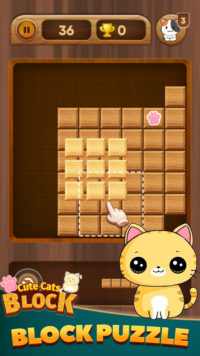 Block Puzzle Cute Cats