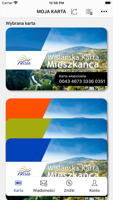 Wiślańska Karta Mieszkańca Screenshot