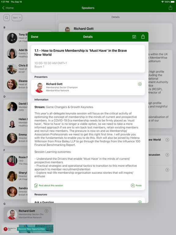 Screenshot #5 pour MemberWise Conferences