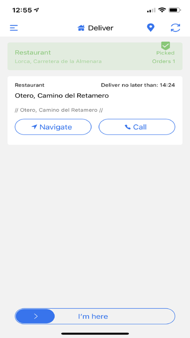 DelivApp Courier Screenshot