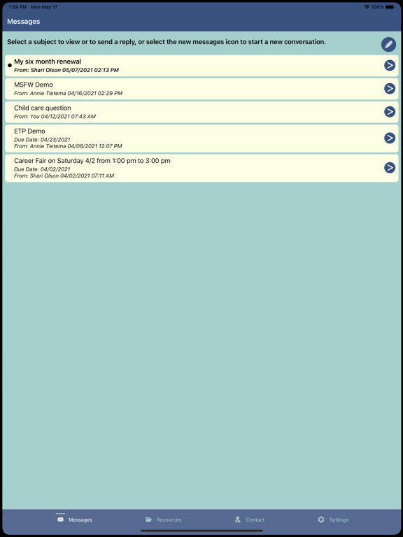Workforce One Connect iPad screenshot 3 - Reference app
