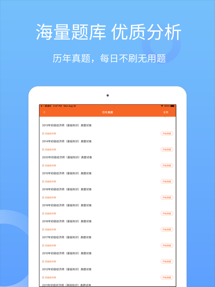 经济师考试真题库—刷题听课视频精讲