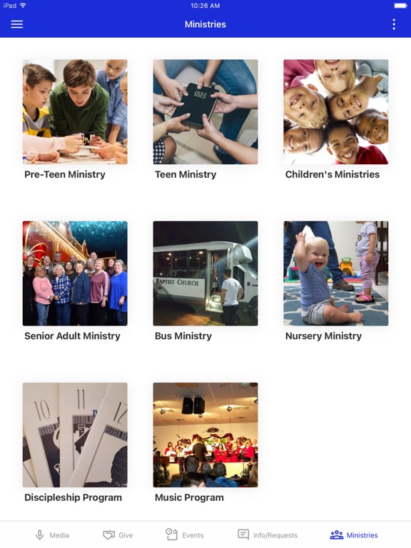 Barron Road Baptist Church iPad screenshot 3 - Education app