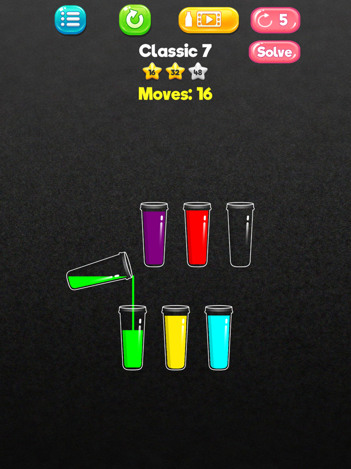 Liquid SortFruit Water Puzzle