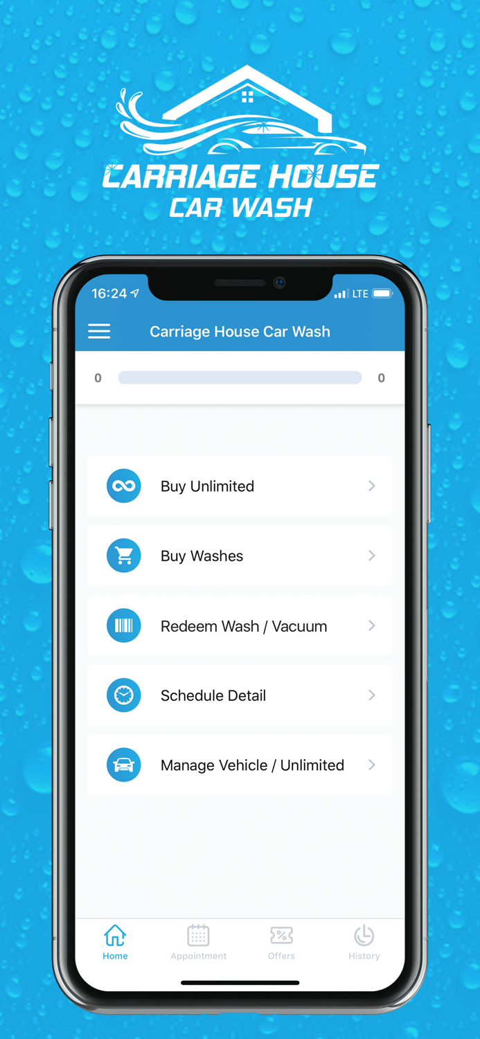 Carriage House Car Wash App