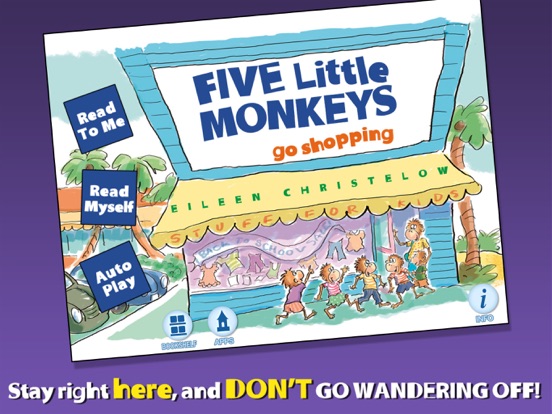 Screenshot #4 pour 5 Little Monkeys Go Shopping