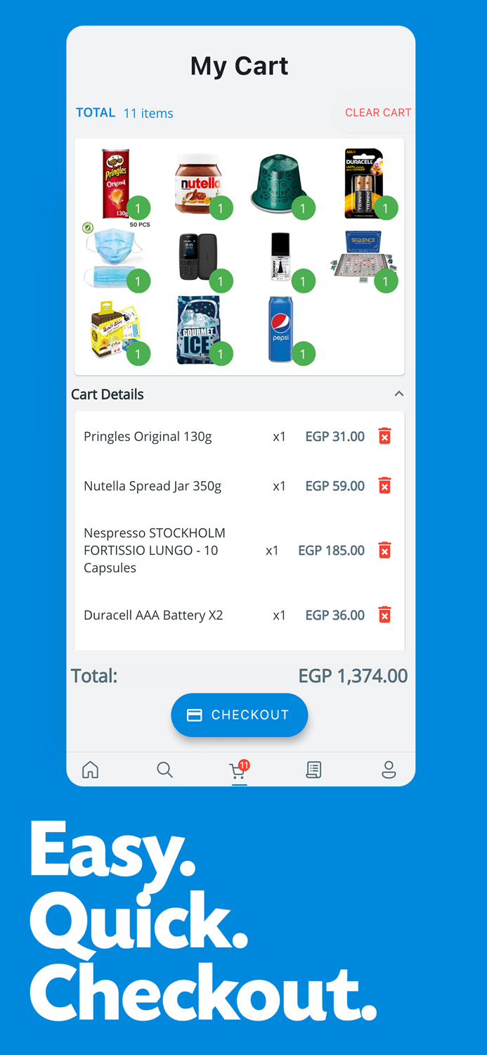 VOO a mart in an app