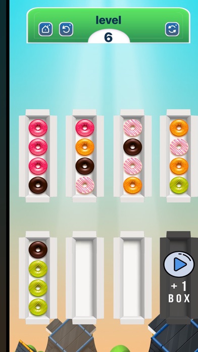 Donut Puzzle Sorting Game Screenshot