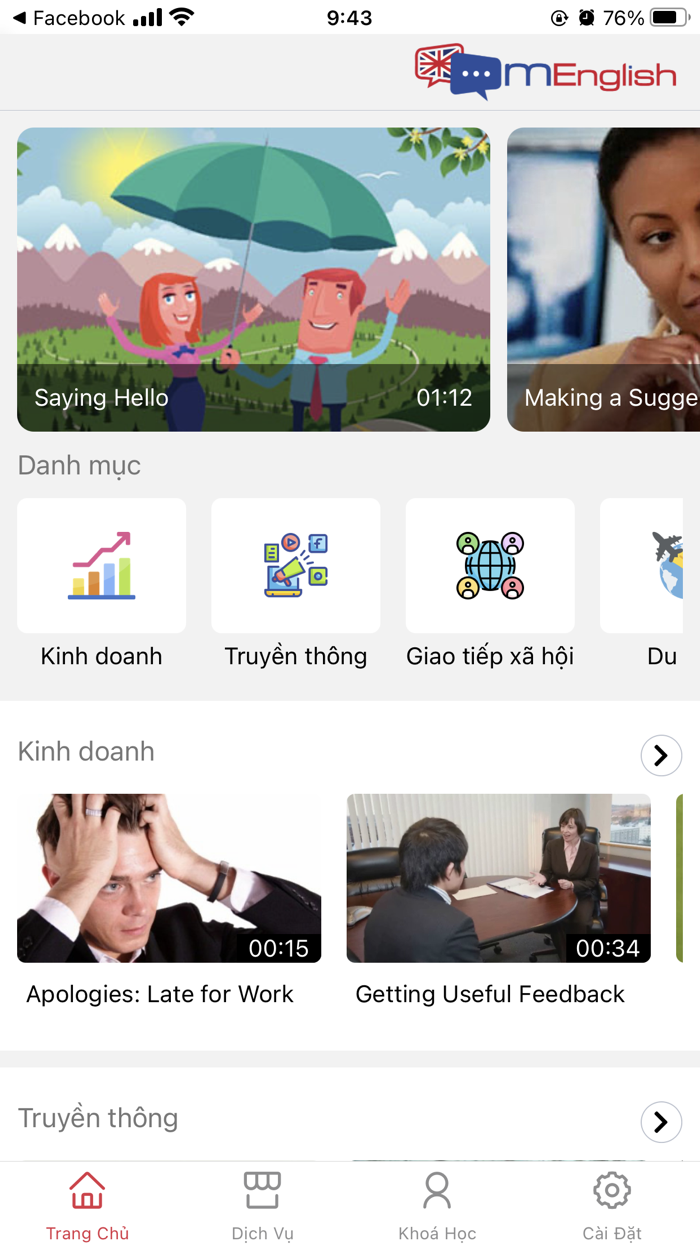 mEnglish - Tiếng anh online