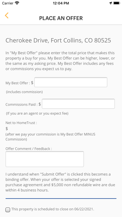 HomeTrust Real Estate Screenshot