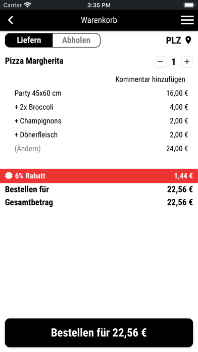 Pizzeria Casa Mia Marktsteft Screenshot