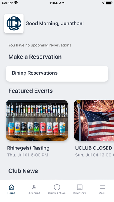 University Club Of Cincinnati Screenshot