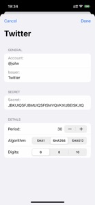 OTP Keys screenshot #4 for iPhone