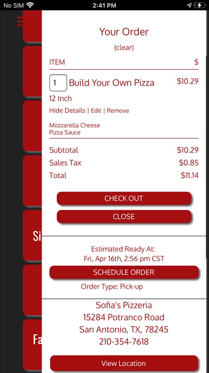 Sofia's Pizzeria screenshot-4