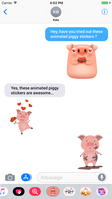 Screenshot #7 for Animated Piggy Stickers!