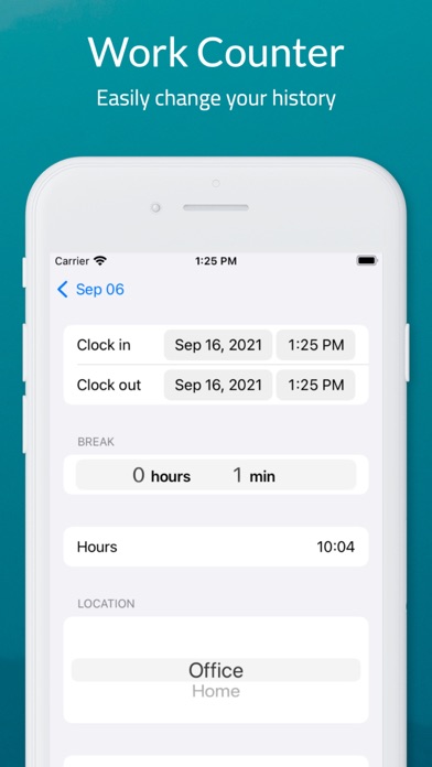 Work Counter: Hours Tracker Screenshot
