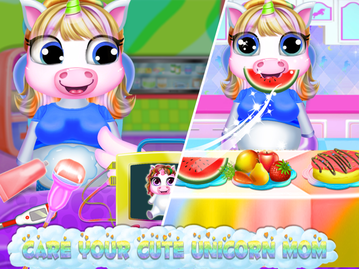 Baby Unicorn Care Mom Game