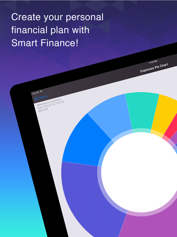 Smart Finance & Budget iPad screenshot 1 - Finance app