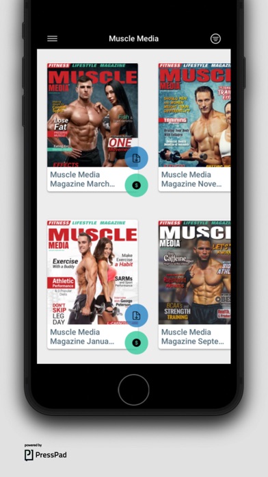 Muscle Media Magazine Screenshot