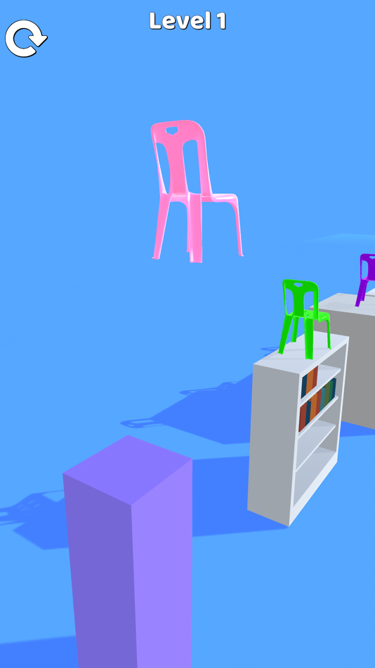 #2. Stacky Chair (iOS) Podle: Hasa Taner