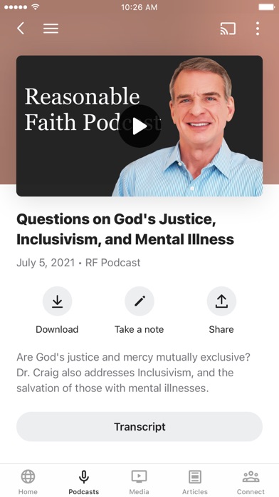 Reasonable Faith App Screenshot