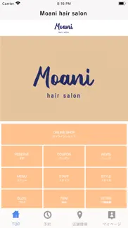 moani hair salon iphone screenshot 1