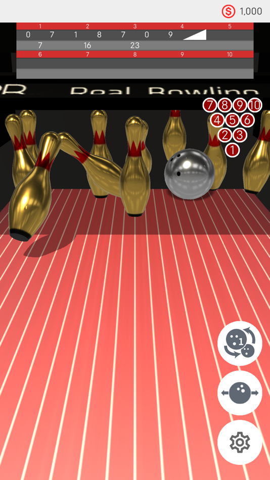 #2. RealisticBowling3D (iOS) 由: Ryo Kato