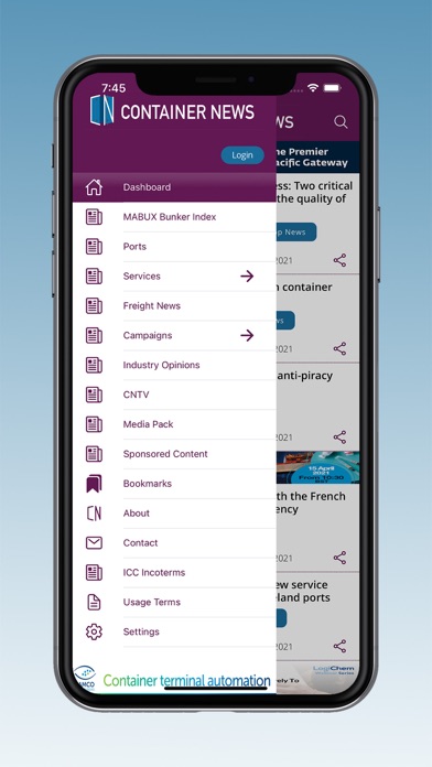 Container News Screenshot