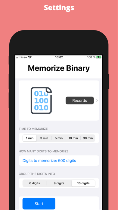Memorize Binary Screenshot