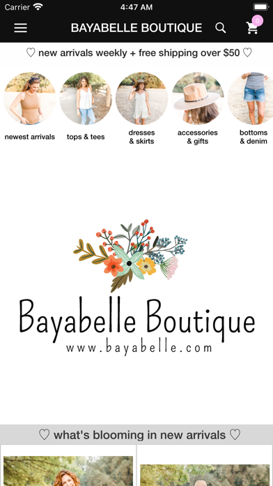 Bayabelle Boutique Screenshot 1 - AppWisp.com Bayabelle Boutique Screenshot 1 - AppWisp.com