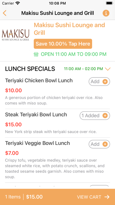 Makisu Sushi Lounge & Grill Screenshot